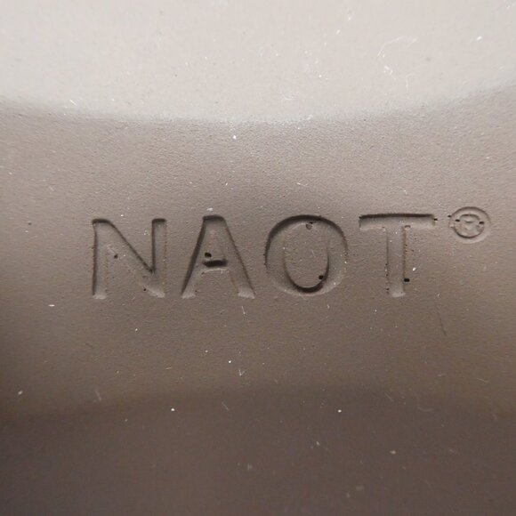 Naot Intact Beige Pewter Leather Open Toe Slingback Heeled Sandals Womens 38 - Picture 12 of 13